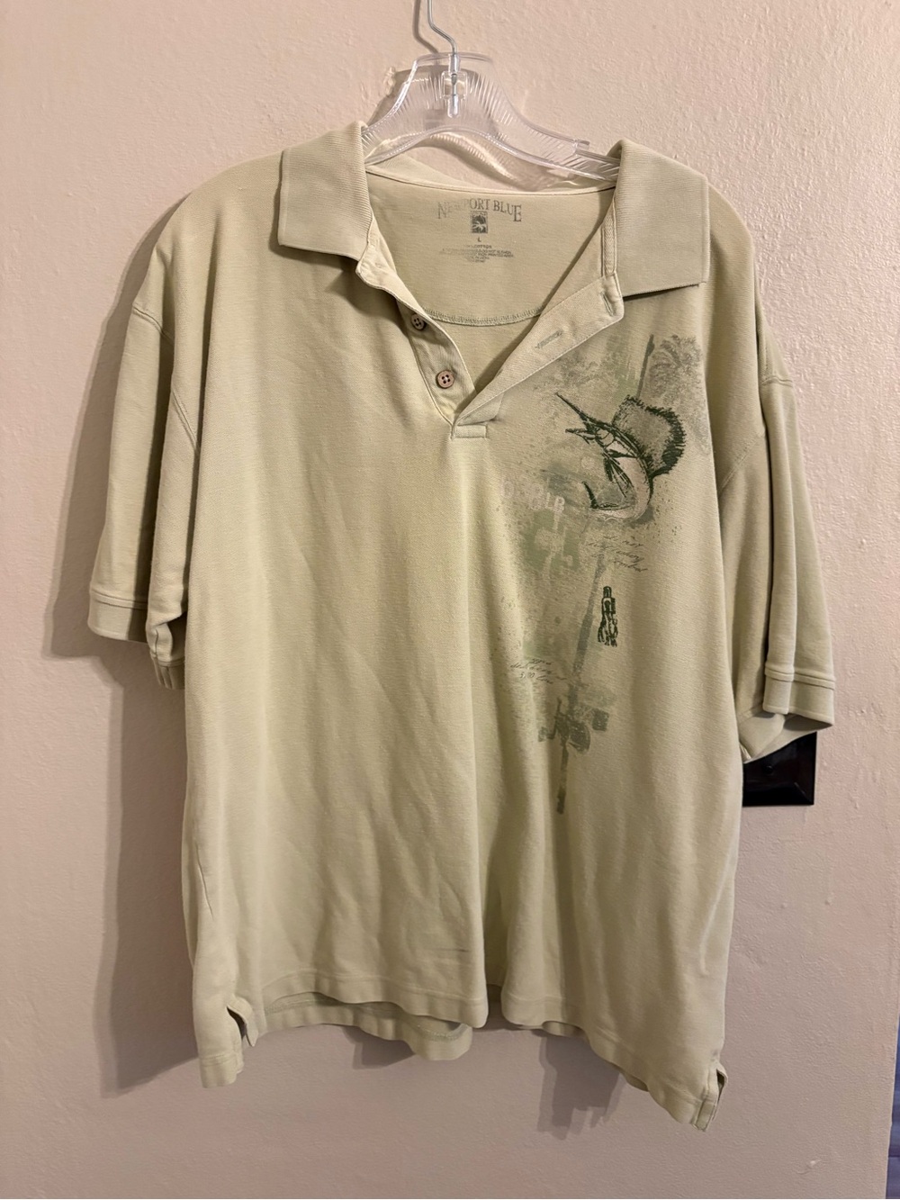 Nu Blue Men’s Short Sleeve Polo Shirt - Sage Green